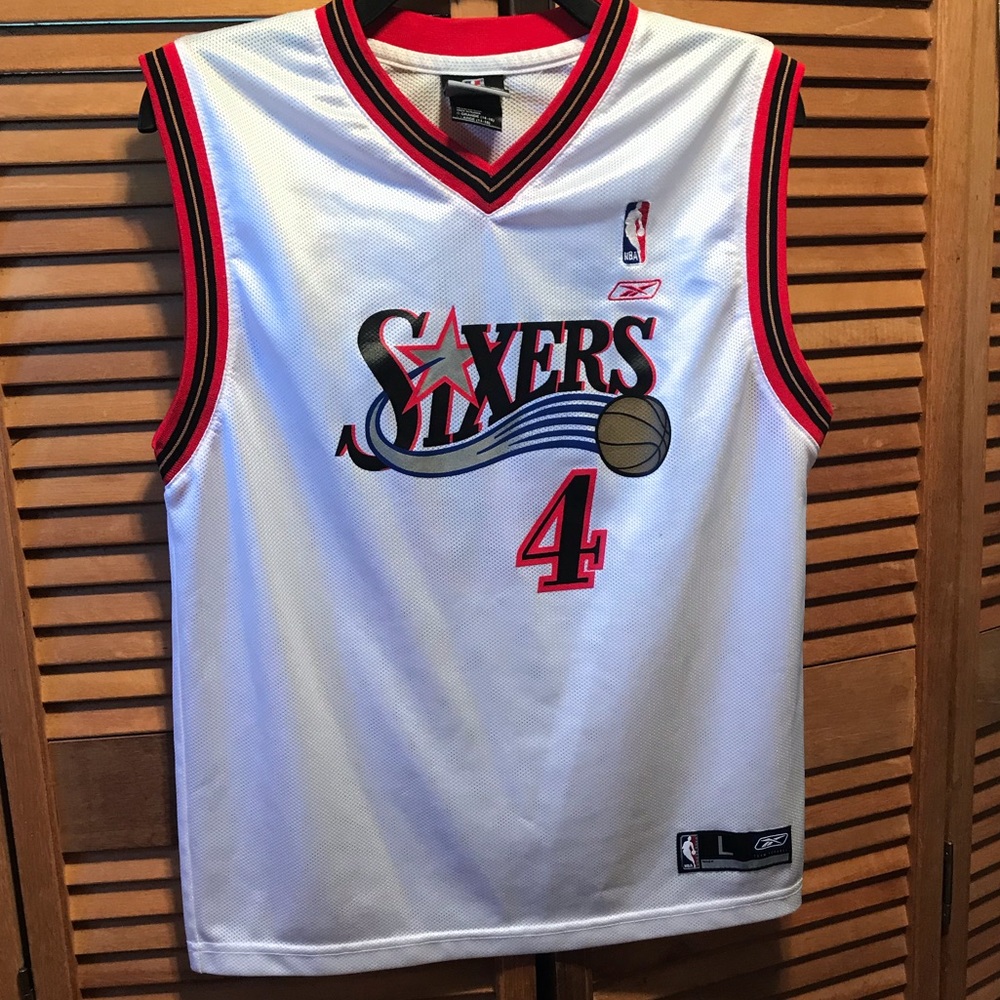 Reebok Sixers #4 Chris Webber Jersey